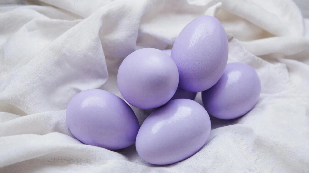 Глаз не оторвать: крашу яйца на Пасху копеечной травкой из аптеки — на выходе яйца реально лавандового цвета