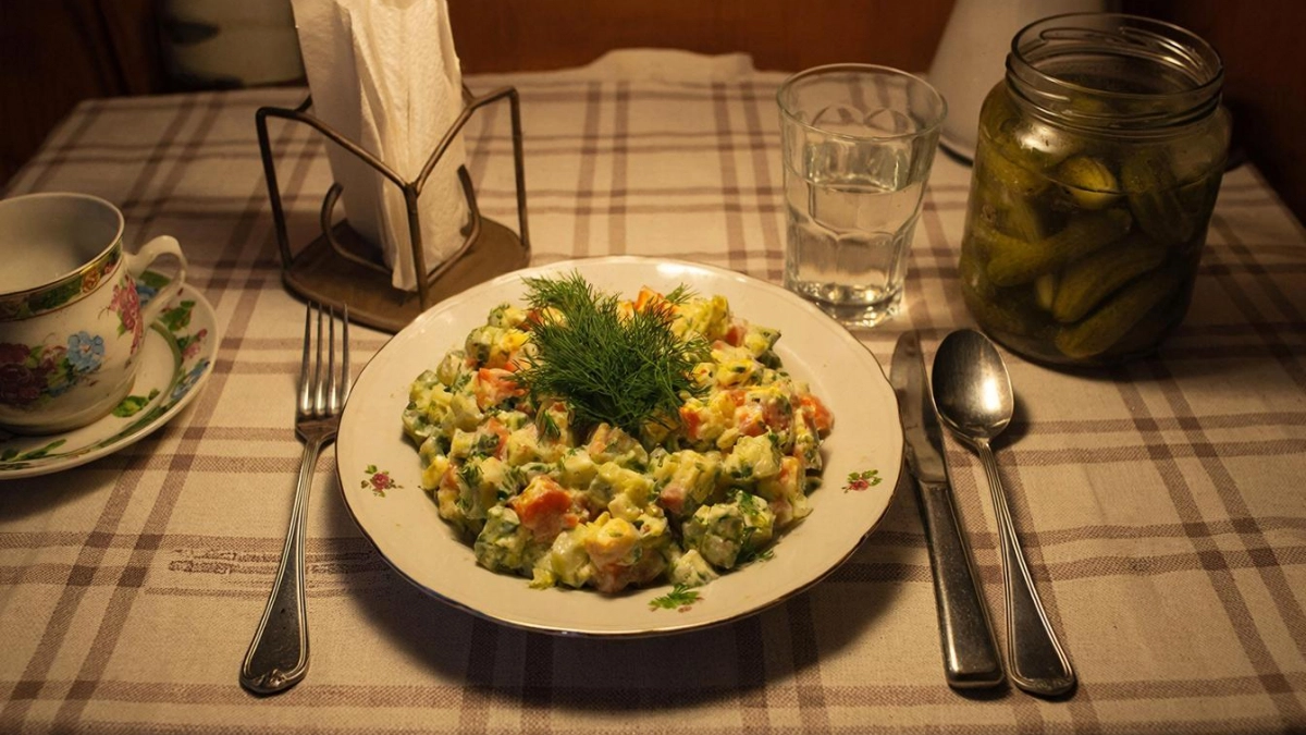 Салат из СССР, который мы зря забыли: нежный, сочный, готовится за 5 минут, а вкус реально как из детства