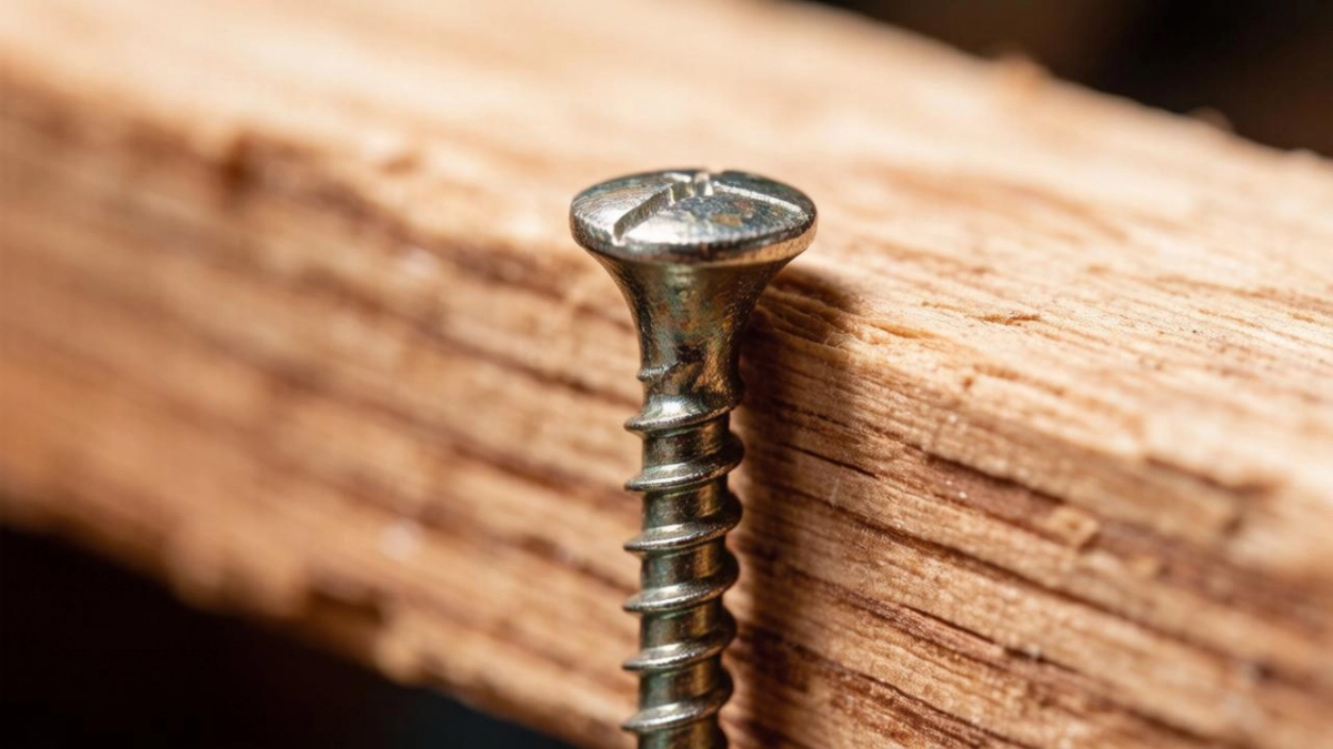 Этот трюк с клеем сразу плотно вкручивает саморез в любое отверстие - головка реально не торчит